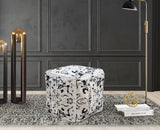 Alina Black Ottoman