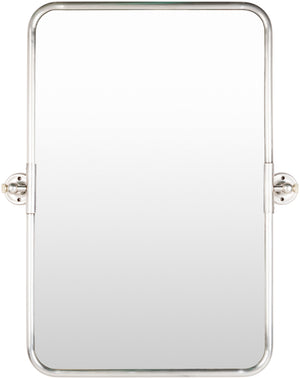 Burnish BUN-001 Modern Brass, Manufactured Wood Mirror BUN001-2430  Brass, Manufactured Wood 30"H x 24"W