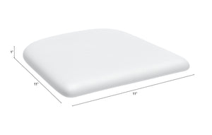 Zuo Modern Elio 100% Leather, Foam Modern Commercial Grade Cushions White 100% Leather, Foam