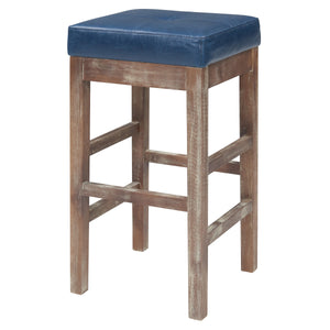 Valencia Backless Bonded Leather Counter Stool with Solid Birch Frame – Perfect for Any Decor Style!
