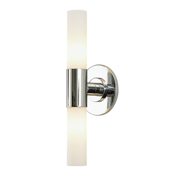 Double Cylinder 5'' Wide 2-Light Vanity Light - Chrome