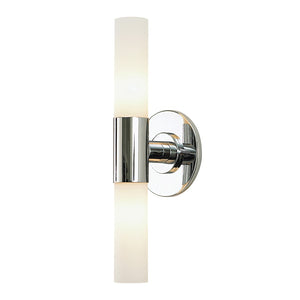 Double Cylinder 5'' Wide 2-Light Vanity Light - Chrome