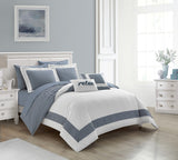 Gibson Navy Queen 9pc Comforter Set