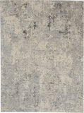 Nourison Rustic Textures RUS07 Painterly Machine Made Power-loomed Indoor Area Rug Grey/Beige 7'10" x 10'6" 99446496263