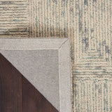 Nourison Vail VAI04 Modern Handmade Tufted Indoor Area Rug Ivory/Grey/Teal 8'3' x 11'6" 99446794796