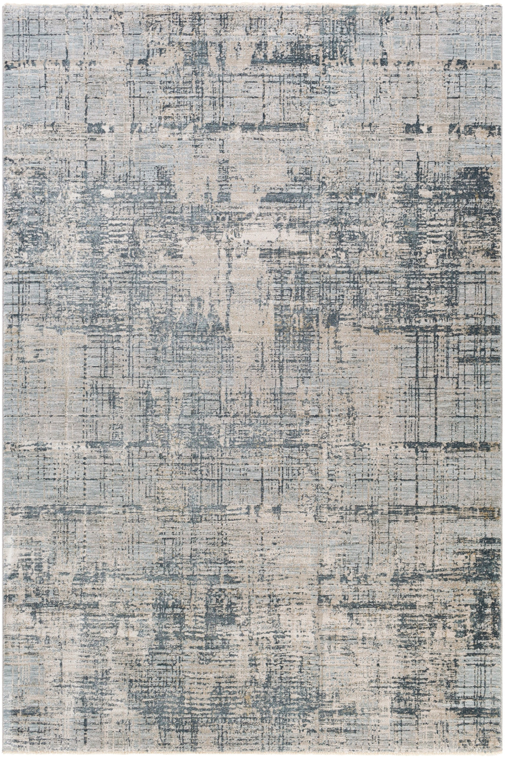 Brunswick BWK-2300 Modern Polyester, Polypropylene Rug BWK2300-9122 Ice Blue, Sage, Olive, Teal, Light Gray, White, Charcoal 50% Polyester, 50% Polypropylene 9' x 12'2"