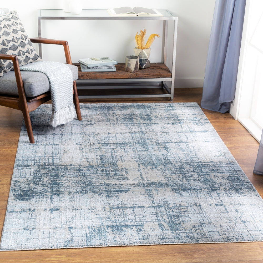 Brunswick BWK-2300 Modern Polyester, Polypropylene Rug BWK2300-9122 Ice Blue, Sage, Olive, Teal, Light Gray, White, Charcoal 50% Polyester, 50% Polypropylene 9' x 12'2"