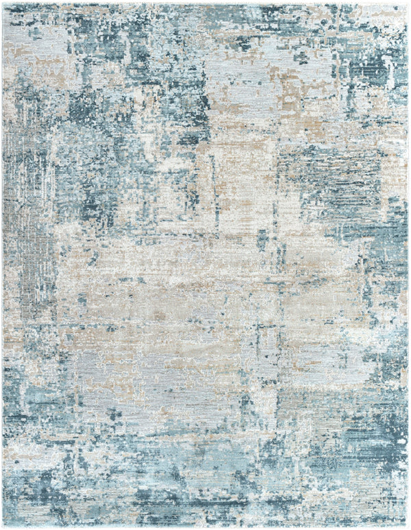 Brunswick BWK-2302 Modern Polyester, Polypropylene Rug BWK2302-710103 Sage, Light Gray, Olive, Ice Blue, Teal, White, Charcoal 50% Polyester, 50% Polypropylene 7'10" x 10'3"