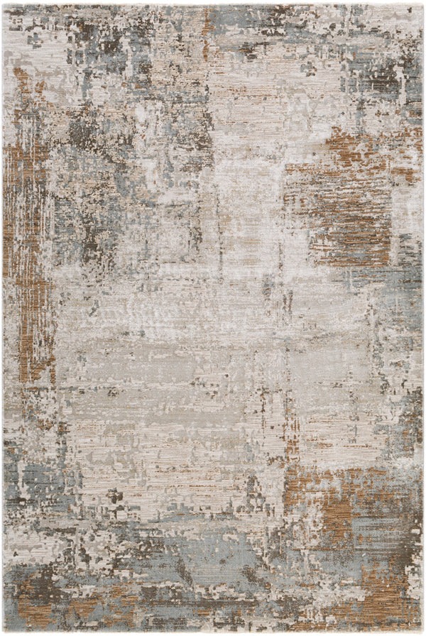 Brunswick BWK-2303 Modern Polyester, Polypropylene Rug BWK2303-9122 Sage, Dark Brown, Olive, Light Gray, White, Teal 50% Polyester, 50% Polypropylene 9' x 12'2"