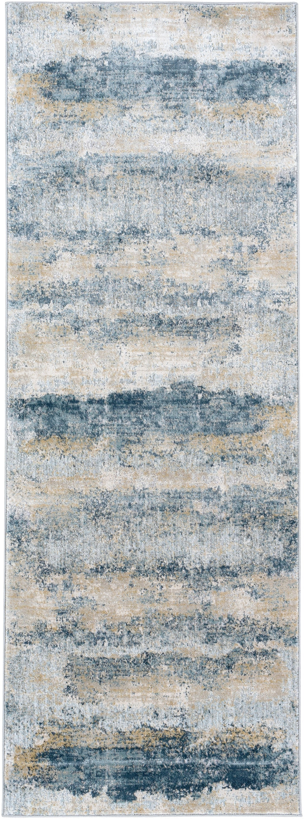 Brunswick BWK-2304 Modern Polyester, Polypropylene Rug BWK2304-2773 Sage, Light Gray, White, Ice Blue, Olive, Charcoal, Teal 50% Polyester, 50% Polypropylene 2'7" x 7'3"