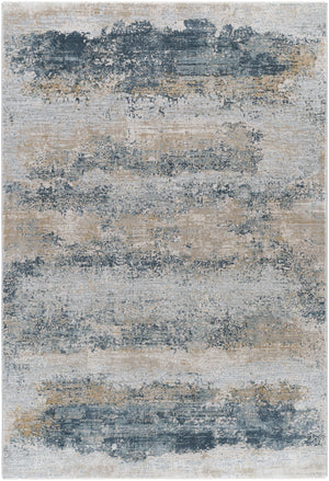 Brunswick BWK-2304 Modern Polyester, Polypropylene Rug BWK2304-9122 Sage, Light Gray, White, Ice Blue, Olive, Charcoal, Teal 50% Polyester, 50% Polypropylene 9' x 12'2"