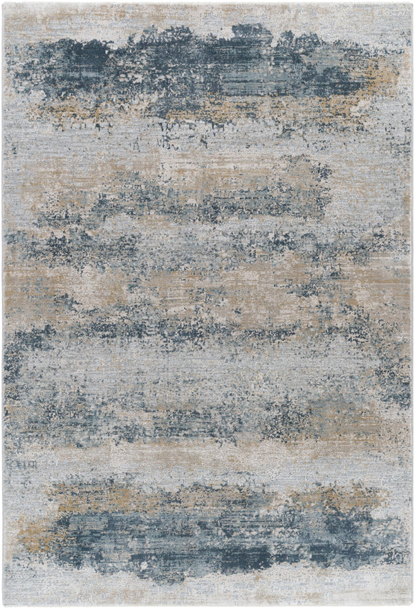 Brunswick BWK-2304 Modern Polyester, Polypropylene Rug BWK2304-9122 Sage, Light Gray, White, Ice Blue, Olive, Charcoal, Teal 50% Polyester, 50% Polypropylene 9' x 12'2"
