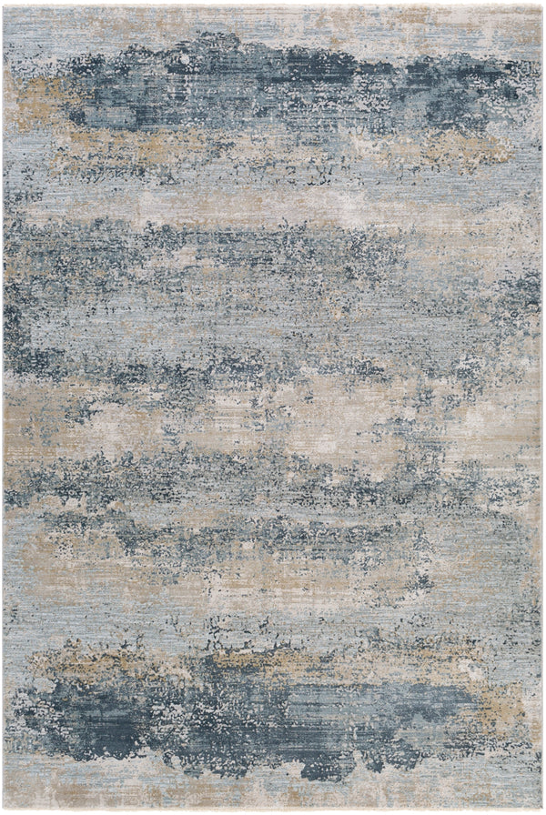 Brunswick BWK-2304 Modern Polyester, Polypropylene Rug BWK2304-6796 Sage, Light Gray, White, Ice Blue, Olive, Charcoal, Teal 50% Polyester, 50% Polypropylene 6'7" x 9'6"