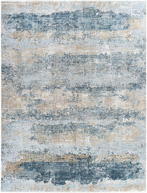 Brunswick BWK-2304 Modern Polyester, Polypropylene Rug BWK2304-710103 Sage, Light Gray, White, Ice Blue, Olive, Charcoal, Teal 50% Polyester, 50% Polypropylene 7'10" x 10'3"