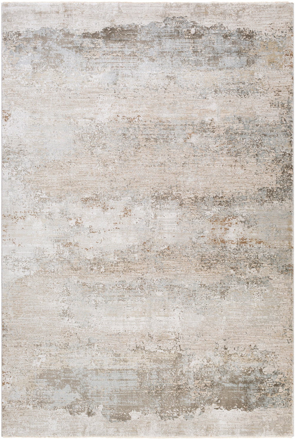 Brunswick BWK-2305 Modern Polyester, Polypropylene Rug BWK2305-9122 Sage, Light Gray, White, Ice Blue, Olive, Teal, Dark Brown, Khaki 50% Polyester, 50% Polypropylene 9' x 12'2"