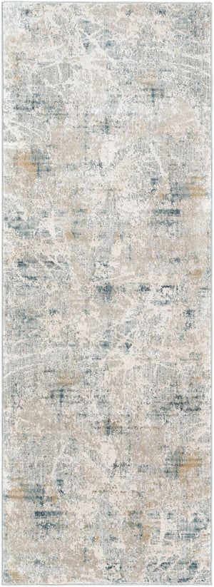 Brunswick BWK-2306 Modern Polyester, Polypropylene Rug BWK2306-2773 Ice Blue, Sage, Olive, Teal, Light Gray, Charcoal 50% Polyester, 50% Polypropylene 2'7" x 7'3"
