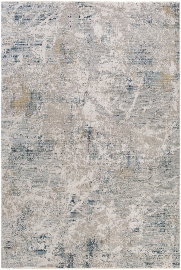 Brunswick BWK-2306 Modern Polyester, Polypropylene Rug BWK2306-6796 Ice Blue, Sage, Olive, Teal, Light Gray, Charcoal 50% Polyester, 50% Polypropylene 6'7" x 9'6"