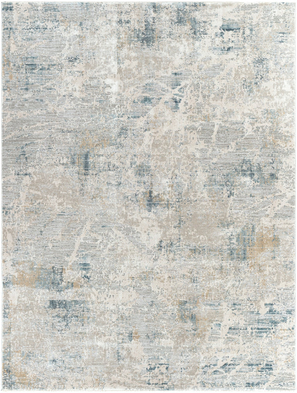 Brunswick BWK-2306 Modern Polyester, Polypropylene Rug BWK2306-710103 Ice Blue, Sage, Olive, Teal, Light Gray, Charcoal 50% Polyester, 50% Polypropylene 7'10" x 10'3"