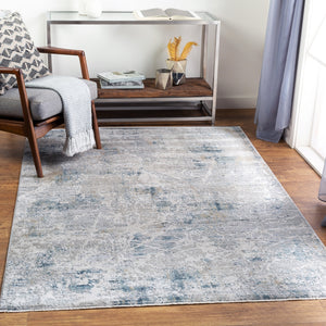 Brunswick BWK-2306 Modern Polyester, Polypropylene Rug BWK2306-9122 Ice Blue, Sage, Olive, Teal, Light Gray, Charcoal 50% Polyester, 50% Polypropylene 9' x 12'2"