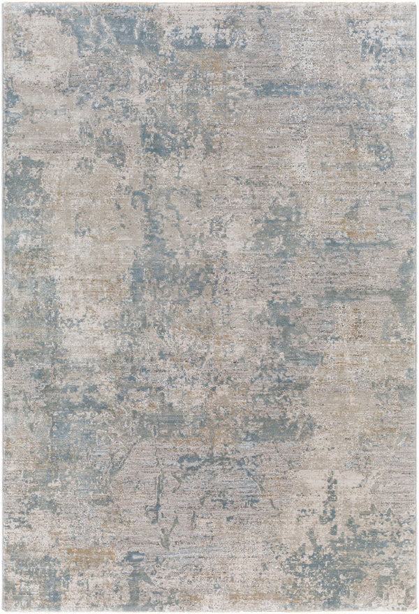 Brunswick BWK-2307 Modern Polyester, Polypropylene Rug BWK2307-710RD Sage, Light Gray, White, Ice Blue, Olive, Teal 50% Polyester, 50% Polypropylene 7'10" Round