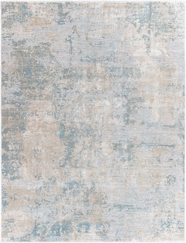 Brunswick BWK-2307 Modern Polyester, Polypropylene Rug BWK2307-710103 Sage, Light Gray, White, Ice Blue, Olive, Teal 50% Polyester, 50% Polypropylene 7'10" x 10'3"