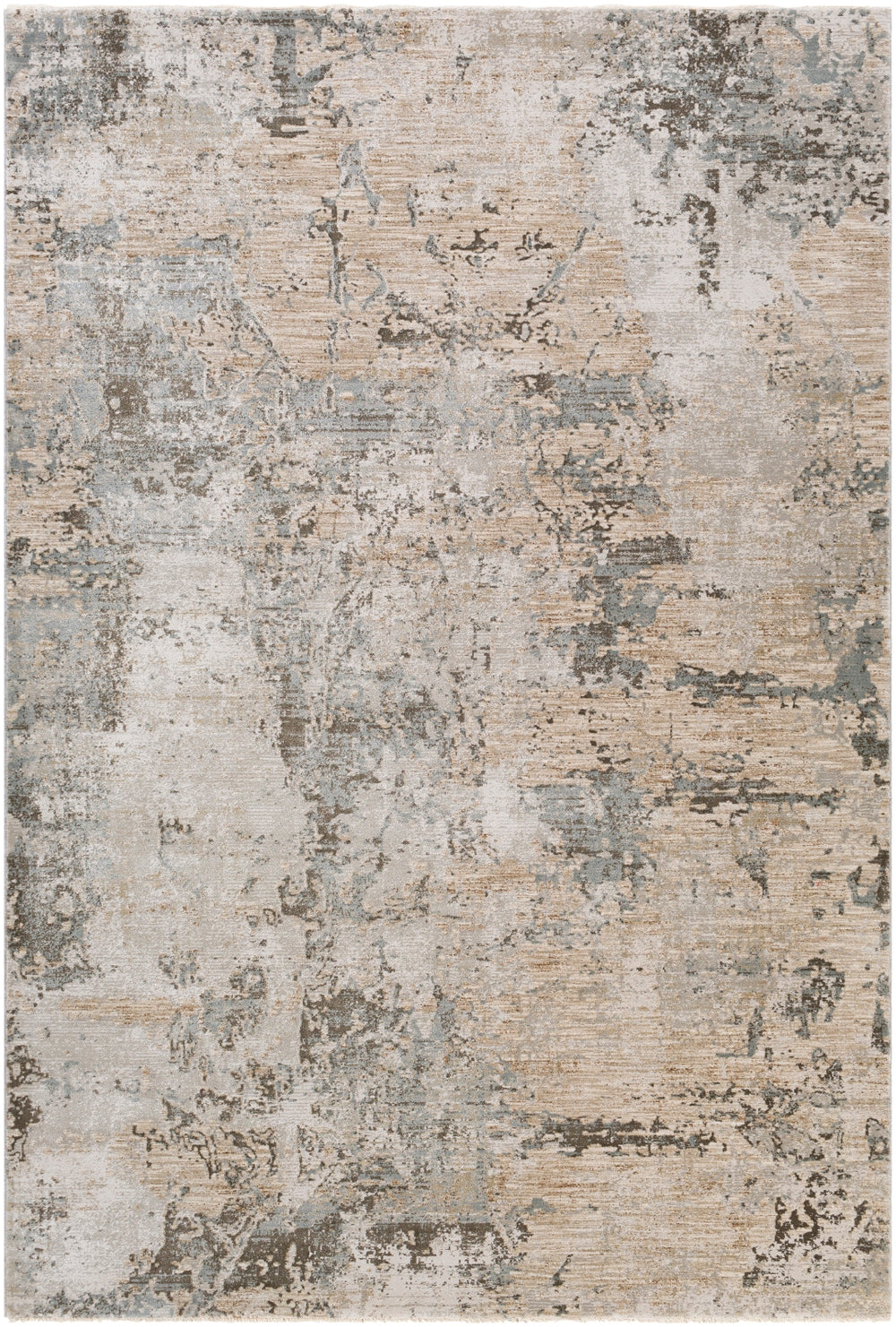 Brunswick BWK-2308 Modern Polyester, Polypropylene Rug BWK2308-9122 Sage, Light Gray, White, Ice Blue, Olive, Teal, Dark Brown, Khaki 50% Polyester, 50% Polypropylene 9' x 12'2"