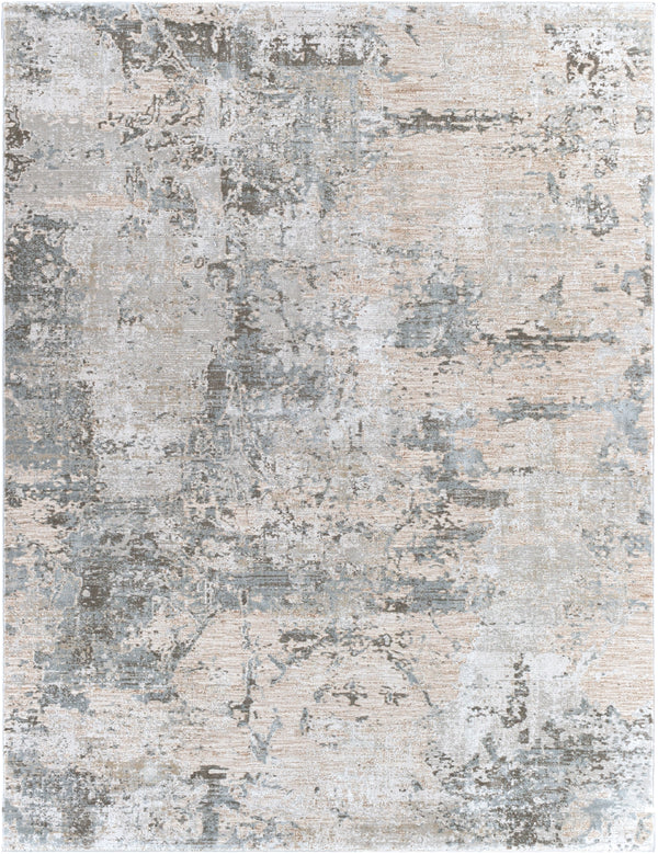 Brunswick BWK-2308 Modern Polyester, Polypropylene Rug BWK2308-710103 Sage, Light Gray, White, Ice Blue, Olive, Teal, Dark Brown, Khaki 50% Polyester, 50% Polypropylene 7'10" x 10'3"