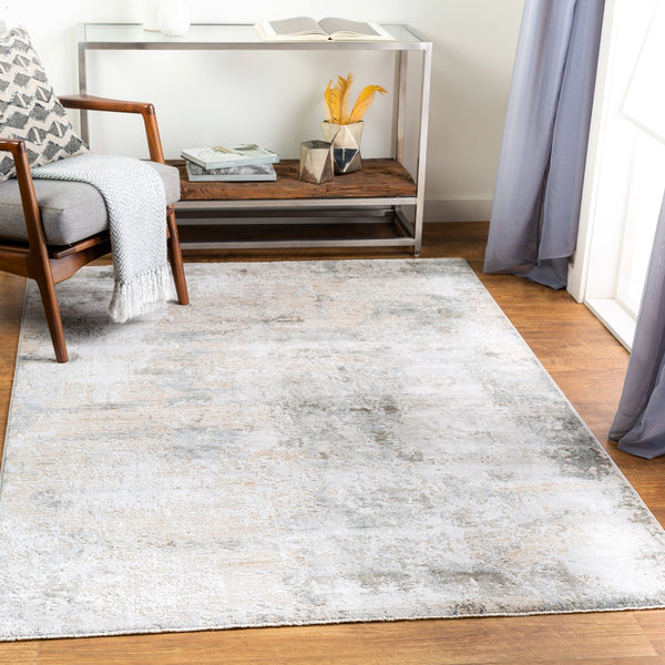 Brunswick BWK-2308 Modern Polyester, Polypropylene Rug BWK2308-9122 Sage, Light Gray, White, Ice Blue, Olive, Teal, Dark Brown, Khaki 50% Polyester, 50% Polypropylene 9' x 12'2"