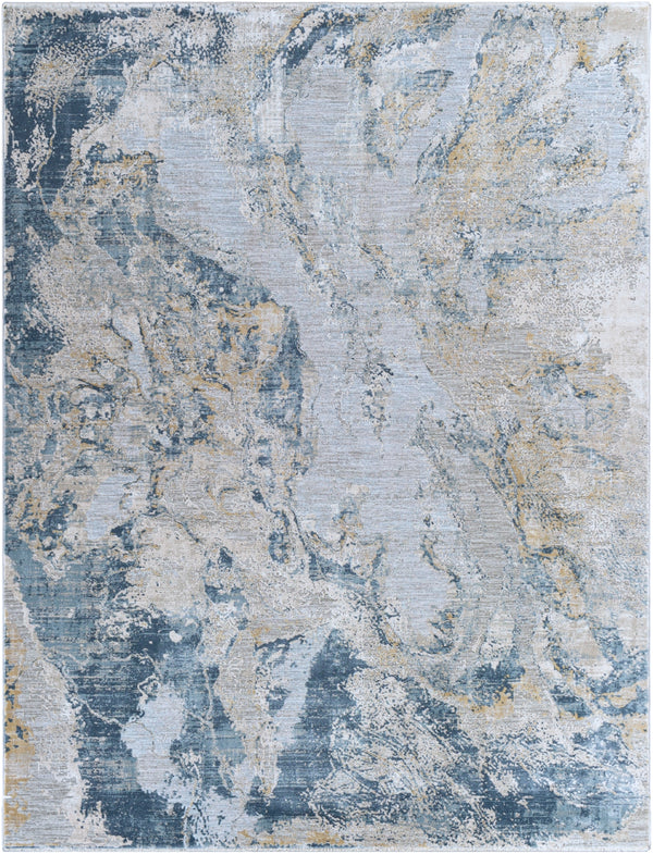 Brunswick BWK-2309 Modern Polyester, Polypropylene Rug BWK2309-710103 Sage, Light Gray, White, Ice Blue, Olive, Teal, Khaki, Charcoal 50% Polyester, 50% Polypropylene 7'10" x 10'3"