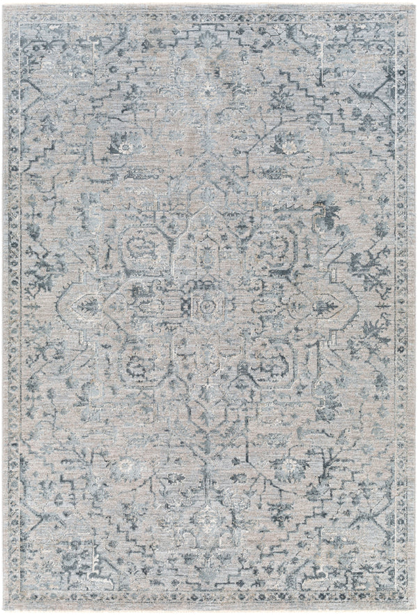 Brunswick BWK-2310 Traditional Polyester, Polypropylene Rug BWK2310-710RD Sage, Beige, Khaki, Denim, Dark Green 50% Polyester, 50% Polypropylene 7'10" Round