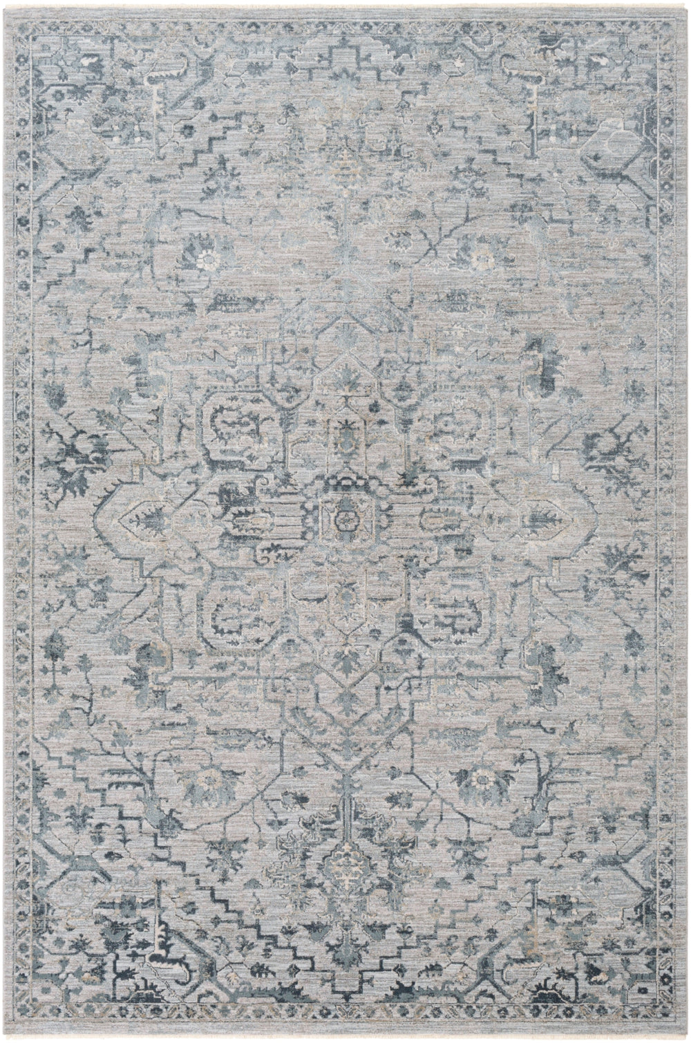 Brunswick BWK-2310 Traditional Polyester, Polypropylene Rug BWK2310-9122 Sage, Beige, Khaki, Denim, Dark Green 50% Polyester, 50% Polypropylene 9' x 12'2"