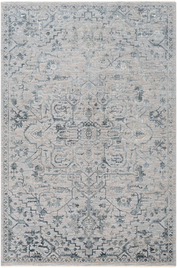 Brunswick BWK-2310 Traditional Polyester, Polypropylene Rug BWK2310-9122 Sage, Beige, Khaki, Denim, Dark Green 50% Polyester, 50% Polypropylene 9' x 12'2"