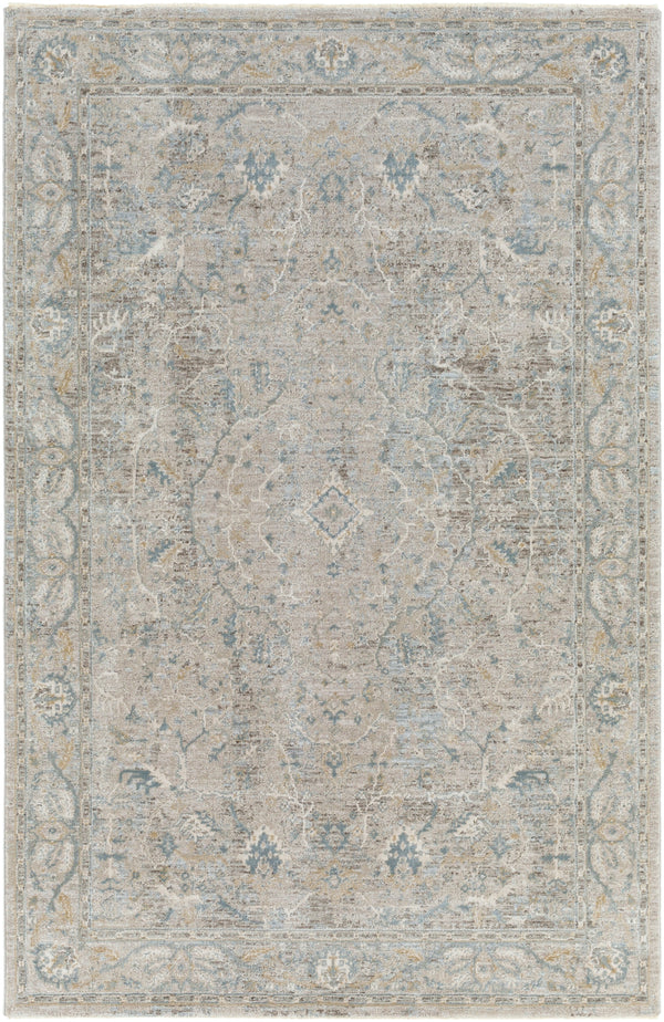 Brunswick BWK-2313 Traditional Polyester, Polypropylene Rug BWK2313-710RD Beige, Khaki, Sage, Denim, Dark Green 50% Polyester, 50% Polypropylene 7'10" Round