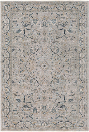 Brunswick BWK-2314 Traditional Polyester, Polypropylene Rug BWK2314-9122 Dark Green, Sage, Denim, Beige, Khaki 50% Polyester, 50% Polypropylene 9' x 12'2"