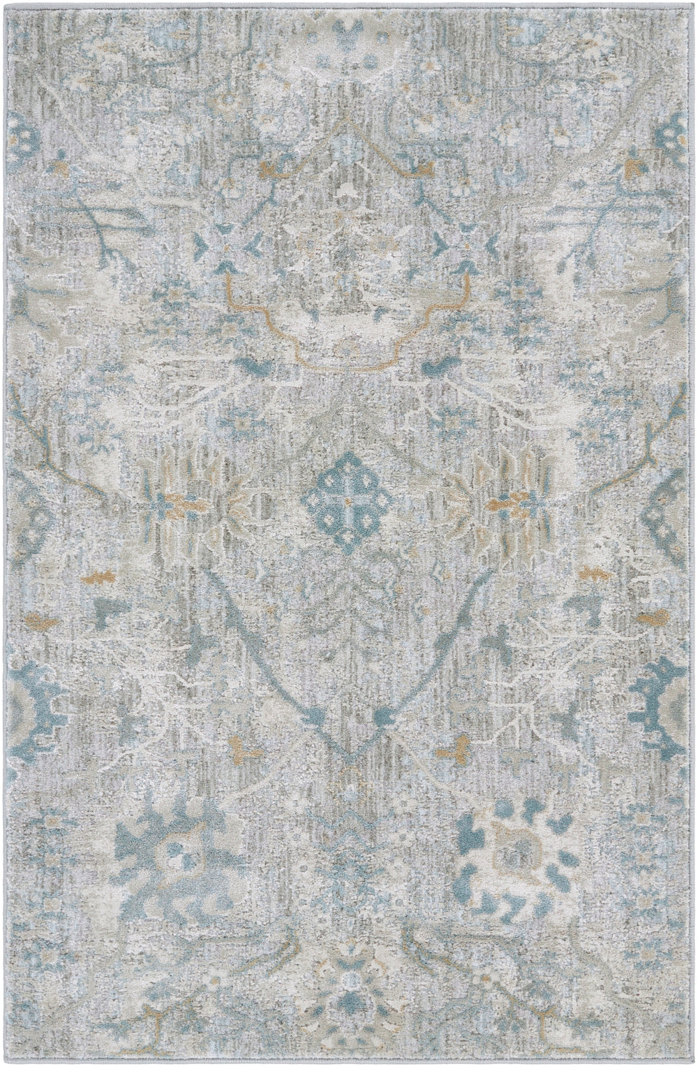 Brunswick BWK-2315 Traditional Polyester, Polypropylene Rug BWK2315-9122 Sage, Beige, Khaki, Denim, Medium Gray 50% Polyester, 50% Polypropylene 9' x 12'2"