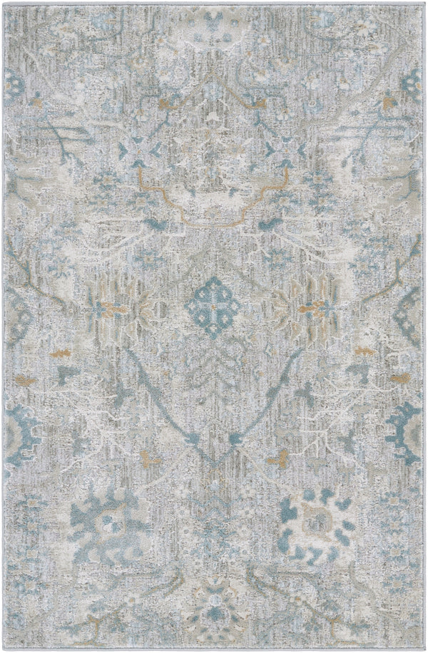 Brunswick BWK-2315 Traditional Polyester, Polypropylene Rug BWK2315-9122 Sage, Beige, Khaki, Denim, Medium Gray 50% Polyester, 50% Polypropylene 9' x 12'2"