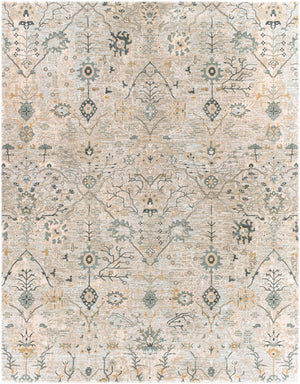 Brunswick BWK-2316 Traditional Polyester, Polypropylene Rug BWK2316-710103 Sage, Khaki, Beige, Ivory, Denim, Dark Green 50% Polyester, 50% Polypropylene 7'10" x 10'3"