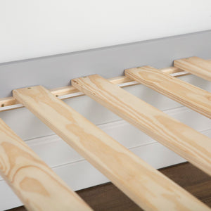 Walker Edison Solid Wood Twin over Twin Mission Design Bunk Bed - Grey in Solid Wood, Painted Finish BWTOTMSGY 842158101822