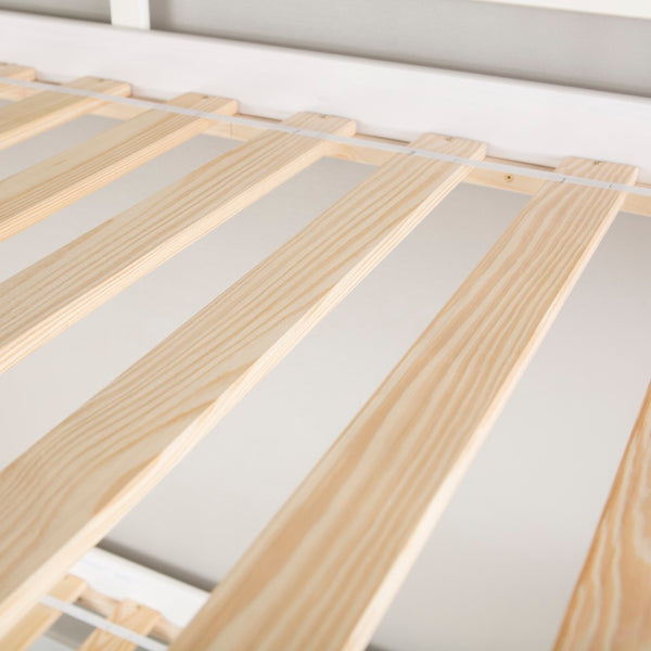 Walker Edison Solid Wood Twin over Twin Mission Design Bunk Bed - White in Solid Wood, Painted Finish BWTOTMSWH 842158101839