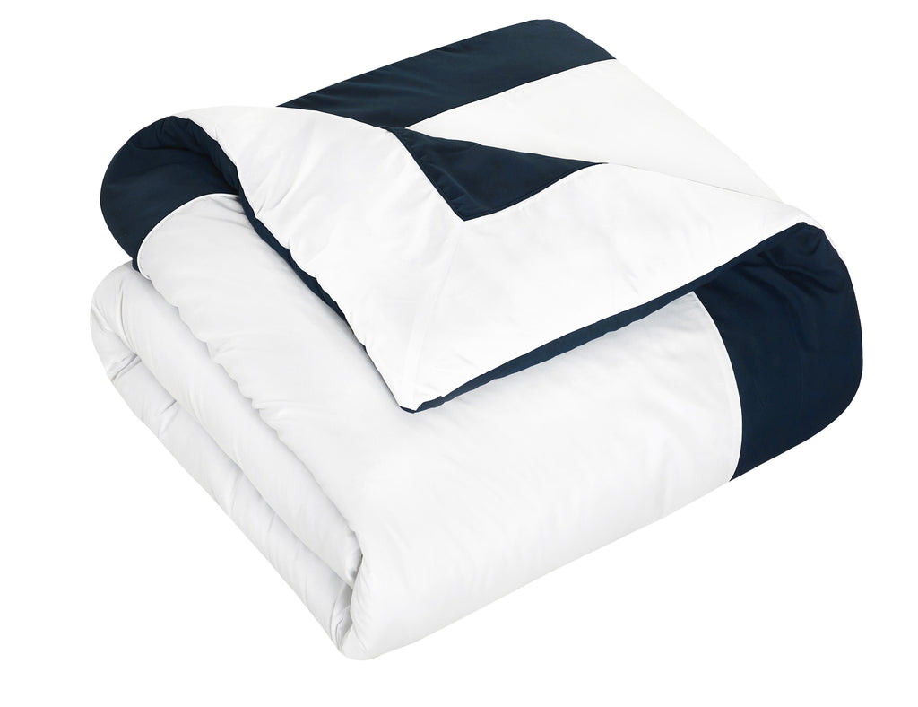 Peninsula Navy Twin 7pc Comforter Set