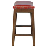 Elmo Bonded Leather Counter Stool - Red