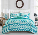 Normani Aqua King 4pc Duvet Set