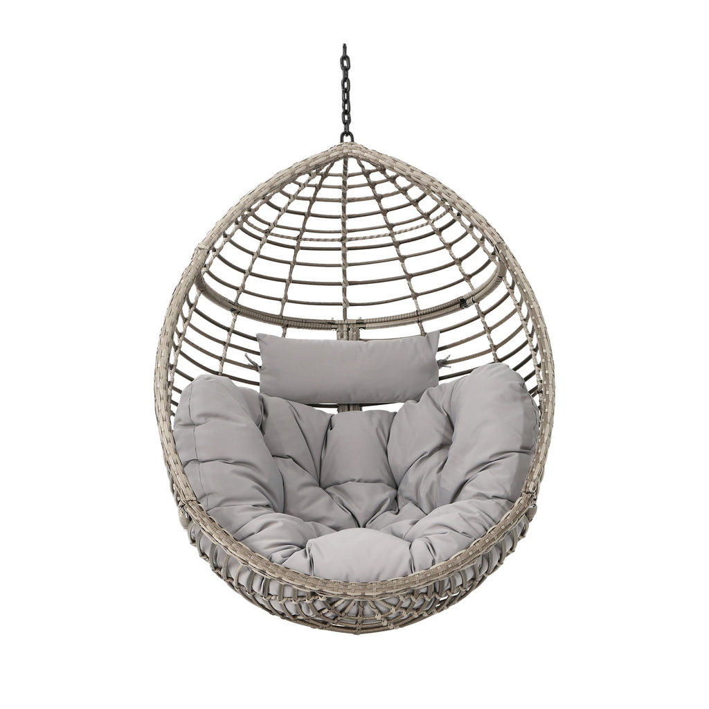 White hanging basket discount chair