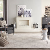Nourison Venosa VSN01 Modern Handmade Tufted Indoor Area Rug Ivory/Grey 7'9" x 9'9" 99446787088