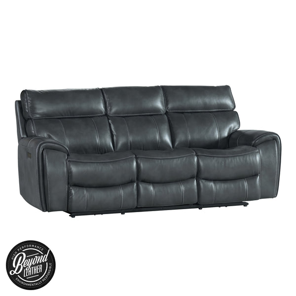 Intercon Summit Modern Dual-Power Sofa | Bolero Slate SI-SF-390DPR-SLT-C SI-SF-390DPR-SLT-C