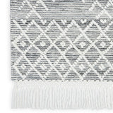 Nourison Nicole Curtis Series 3 SR302 Bohemian Handmade Hand Woven Indoor only Area Rug Grey/Ivory 5'3" x 7'6" 99446882769