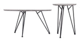 Zuo Modern Kerris MDF, Steel Modern Commercial Grade Coffee Table Gray, Black MDF, Steel