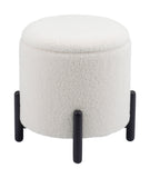 Zuo Modern Calistoga 100% Polyester, Plywood, MDF, Beech Wood Modern Ottoman Ivory 100% Polyester, Plywood, MDF, Beech Wood