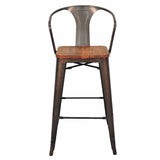 Metropolis Metal Bar Stool - Set of 4 - Gunmetal