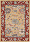 Nourison Parisa PSA07 French Country Machine Made Loom-woven Indoor Area Rug Gold Brick 5'3" x 7'5" 99446858795